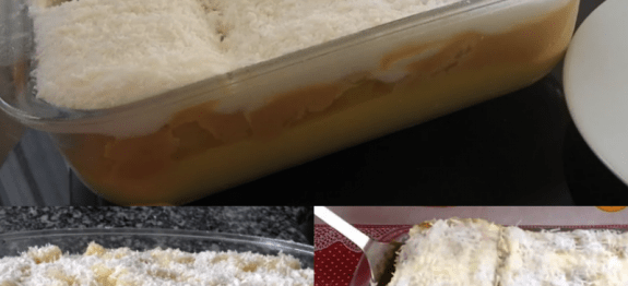 TORTA NUVEM DE LEITE NA TRAVESSA, DESMANCHA TODA NA BOCA LOGO NA PRIMEIRA MORDIDA…UM VERDADEIRO PARAÍSO!