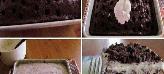 É DOS DEUSES ESSE BOLO DE CHOCOLATE COM CREME DE PUDIM! SÉRIO, EU NUNCA COMI NADA MAIS GOSTOSO!!!