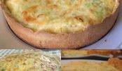 FUI PRA FAZENDA NO FIM DE SEMANA E COMI ESSA TORTA SALGADA ESTUPENDA! UM CREME PERFEITO POR DENTRO E ESSA CASQUINHA DE FORA É MARA!