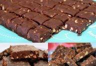 GENTE, EU FIZ ESSE QUADRADINHOS DE CHOCOLATE E, SÉRIO, FIQUEI APAIXONADA! É A MELHOR SOBREMESA DO MUNDO!