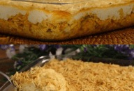 SENHOR AMADO, EU NÃO TENHO MATURIDADE PRA ESSE PRATO! FRANGO CROCANTE E CREMOSO NA TRAVESSA, EU AMO!