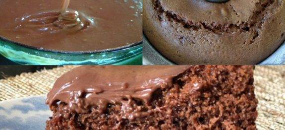 BOLO DE CHOCOLATE DE ÁGUA… FOFINHO, SUPER SABOROSO E FÁCIL DE FAZER! EU AMO!