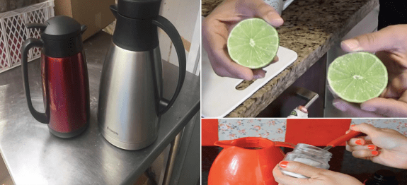 O JEITO CERTO DE LIMPAR E ELIMINAR O CHEIRO DA GARRAFA TÉRMICA USADA, FICA SEMPRE NOVA