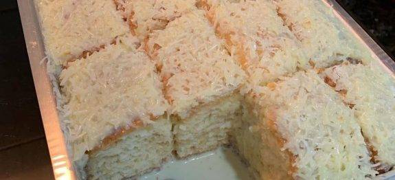 ESSE BOLO GELADO DE COCO VAI FAZER VOCÊ SUSPIRAR DE TÃO DELICIOSO! FOFINHO E FÁCIL!