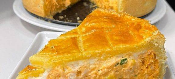 O EMPADÃO MAIS CREMOSO E FÁCIL! SUPER GOSTOSO! MASSA DE DOIS INGREDIENTES,VOCÊ NUNCA MAIS VAI ERRAR!