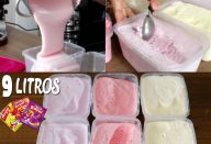 FAÇA AGORA MESMO 9 LITROS DE SORVETE COM 3 PACOTES DE GELATINA!COM O VERÃO CHEGANDO É PERFEITO!