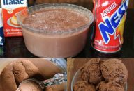 SORVETE DE NESCAU COM LEITE CONDENSADO FEITO EM 5 MINUTINHOS NO LIQUIDIFICADOR!