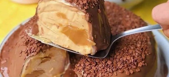 Pudim de SORVETE de DOCE DE LEITE