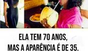 Ela tem 70 anos, mas a aparência é de 35. Seu segredo para vencer o envelhecimento e a sua dieta.