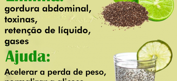 Combine chia com limão e você terá todos estes benefícios