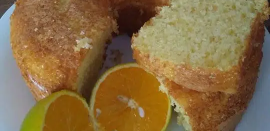Bolo de laranja amanteigado melhor que de padaria