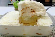 TODO REVÉILLON A GENTE COME ESSA DELÍCIA DE SOBREMESA DA TANINHA! TÔ CONTANDO AS HORAS PRA COMER DE NOVO ESSE ANO