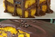 Bolo de cenoura com cobertura de chocolate, receita guardada a 7 chaves…Ver mais