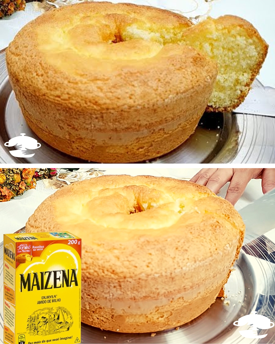 Bolo de trigo com maizena, simples e muito fofinho! Receita por Minha  Cozinha de Amor❤️ - Cookpad