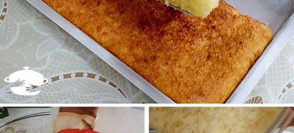 Bolo de tapioca granulada assado no forno um sabor surreal para a hora do lanche ou café…Ver mais
