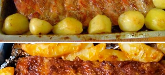 Costelinha de porco com batatas amo fazer todo fim de semana…Ver mais