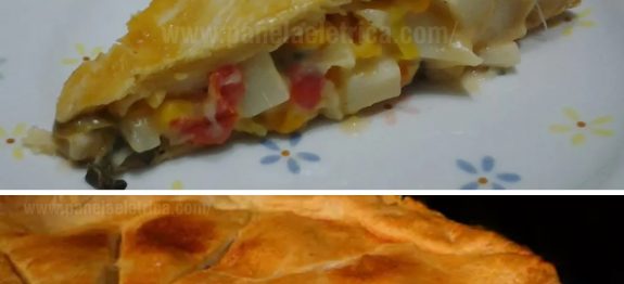 Empadão de Palmito com Massa de Guaraná fica deliciosa além de econômica…Ver mais