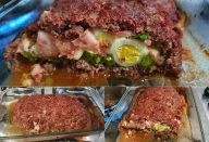 Esse bolo de carne recheado é o motivo pra sempre ter visita aqui em casa