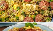 Farofa de linguiça molhadinha, perfeita para acompanhar aquele almoço especial