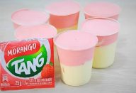 Misturei suco tang e mais 1 ingrediente e fiz uma sobremesa com 2 ingredientes de dar água na boca