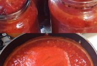 O jeito fácil que eu faço meus próprios molhos de tomate, saudável, sem açúcar e sem conservantes e muito saboroso…faço muito e guardo na geladeira…Ver mais