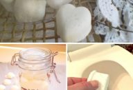 Pastilhas para limpar e perfumar o vaso sanitário, limpam e perfumam o seu vaso sanitário