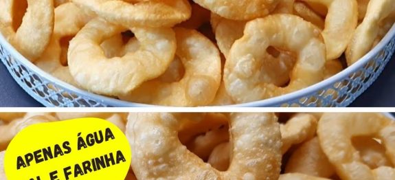Salgadinho de Água e sal receitinha simples, econômica e deliciosa…Ver mais