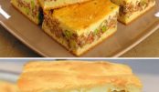 Torta de carne moída com massa de creme de leite que deixa qualquer um salivando…Ver mais