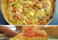 Quiche de camarão com requeijão suculento, esse quiche desmancha na boca…Ver mais
