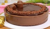 Torta mousse de chocolate Alpino feita sem forno sem liquidificador e sem gelatina