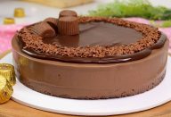 Torta mousse de chocolate Alpino feita sem forno sem liquidificador e sem gelatina